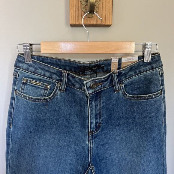 Prana Denim Jeans Womens Size 8/29 Regular Inseam 31" Blue Stretch Slim - Picture 2 of 6